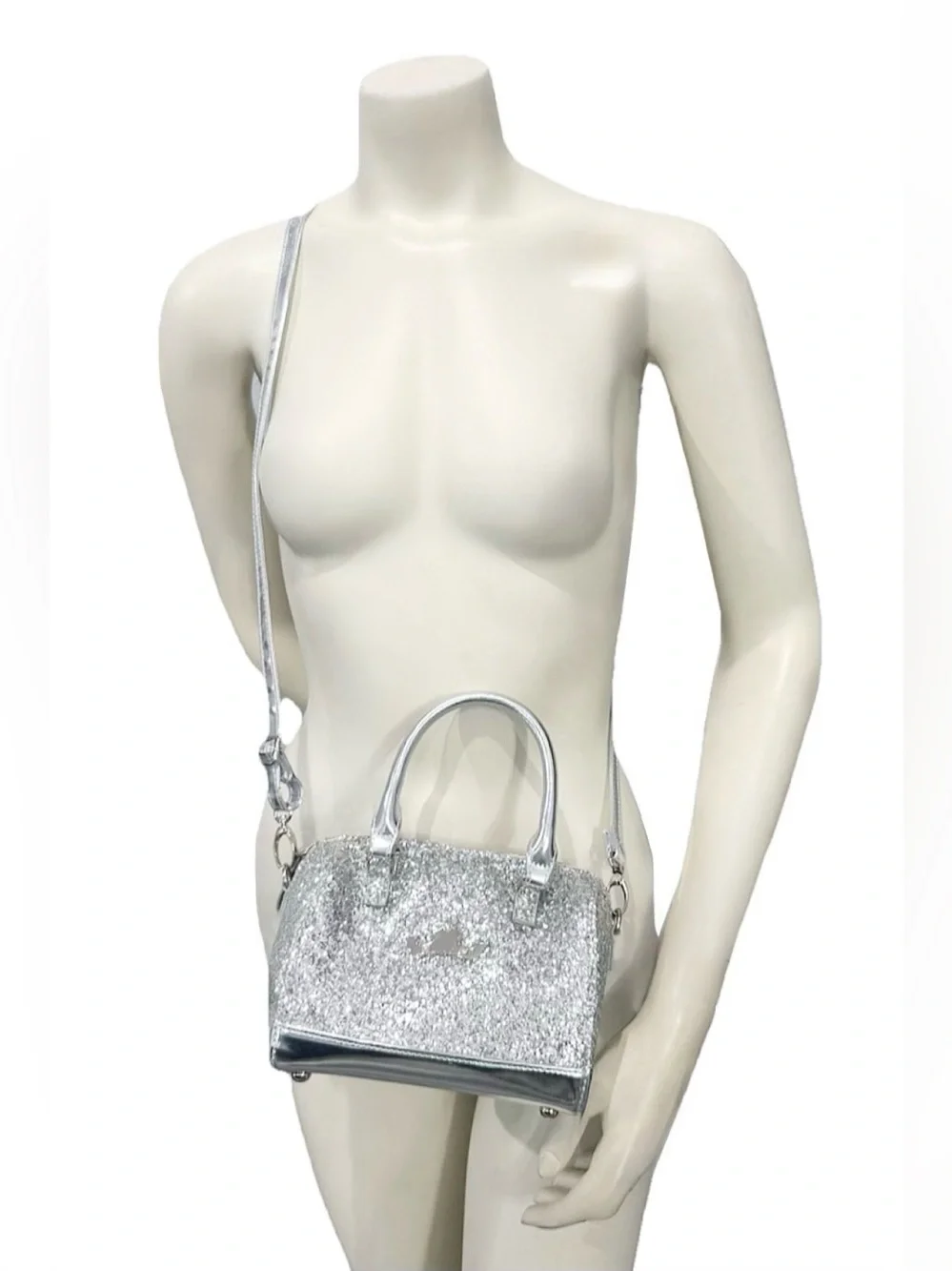 Disney Store Princess Silver Sequin Mini Handbag Crossbody